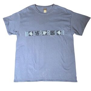 Gildan Slate Blue Graphic Tee